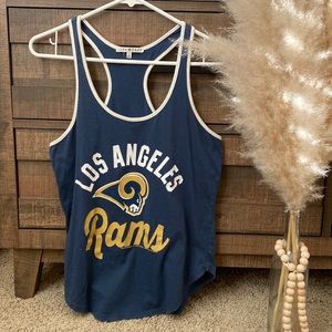 JUNK FOOD Rams racerback tank size S